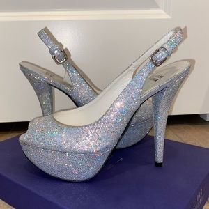 STUART WEITZMAN sparkly stilleto heels